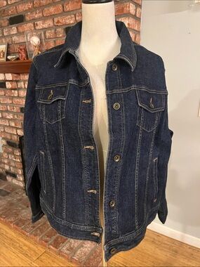 Lauren Jeans Premium Dark Blue Denim Jacket